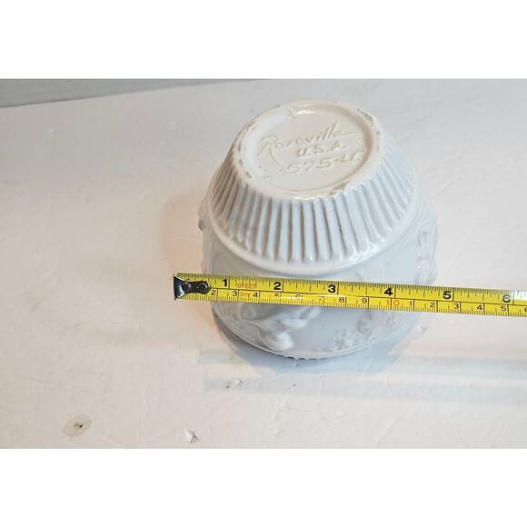 Roseville Donatello Jardiniere Planter Ivory Rare 575-4 Cherubs Trees  2 avail - Picture 8 of 8